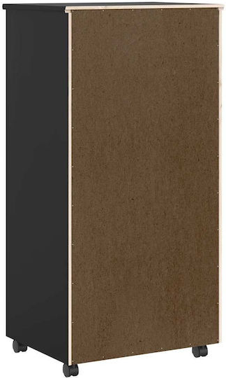 Sertar De Birou Din Lemn Masiv Cu Roți Magazin Online 53x39x103cm