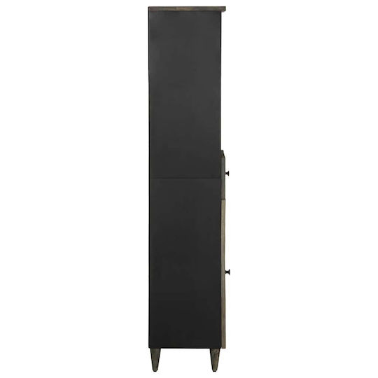 vidaXL Στήλη Μπάνιου Δαπέδου Μ38xΒ33xΥ160cm Μαύρη