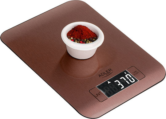 Adler Ψηφιακή Ζυγαριά Κουζίνας έως 5kg Ροζ