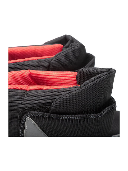 Leather Kids Snow Boots with Velcro Black