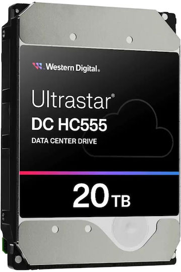 Western Digital Ultrastar HC555 20TB HDD Hard Drive 3.5" SAS 3.0 7200rpm with 512MB Cache for NAS / Server 0B47749
