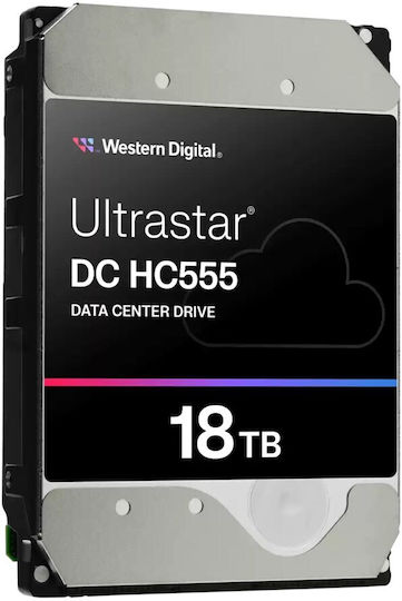 Western Digital Ultrastar DC HC555 18TB Хард диск Σκληρи дискове 3.5" SATA III 7200обороти в минута с 512МБ Кеш за NAS / Server / Записващо устройство 0B48723