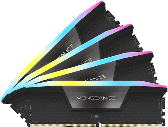 Corsair Vengeance RGB XMP 128GB DDR5 RAM cu 4 module (4x32GB) și