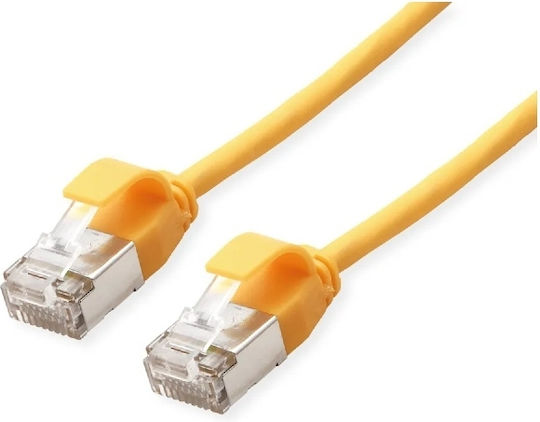 Roline U/FTP (STP) Cat.6a (Gigabit) Καλώδιο Δικτύου Ethernet 1m Κίτρινο