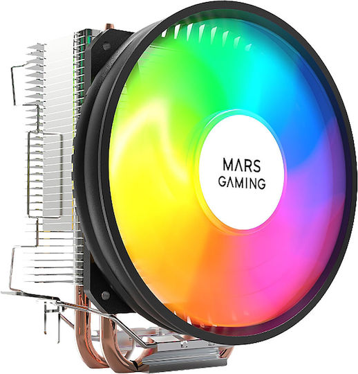 Mars Gaming MCPUARGB CPU Kühlung für Socket /A/M/4/ / /1/2/0/0/ /1/1/5/x/ / Schwarz