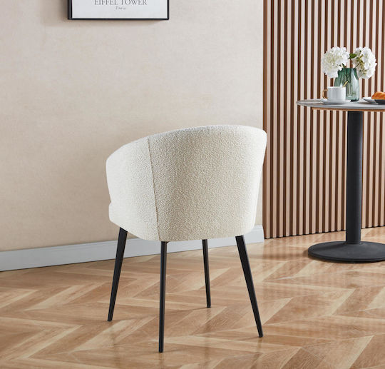 Scruffy Scaune Sala de mese Albe 2buc 57x58x79.2buc