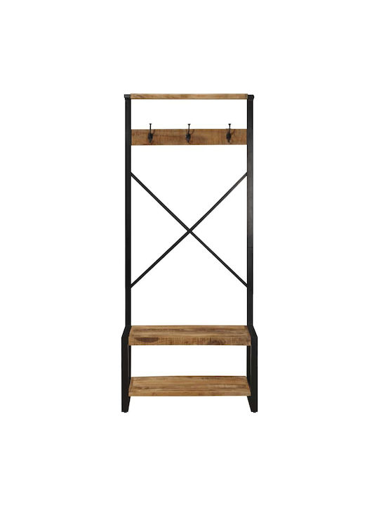 Eingangsmöbel mit Garderobe & Schuhschrank Coffee 80x40x190cm