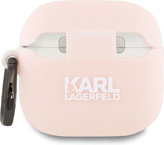 Karl Lagerfeld Choupette 3d Case Silicone in Pink color for Apple AirPods 4