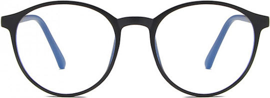 Techsuit Techsuit Women's Blue Light Blocking Glasses In Black Colour