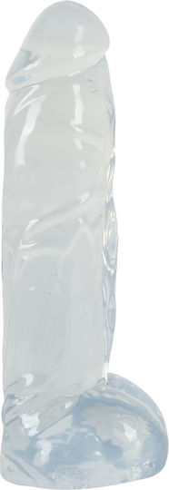 You2Toys Crystal Clear Realistisches Dildo mit Hoden Transparent 23cm