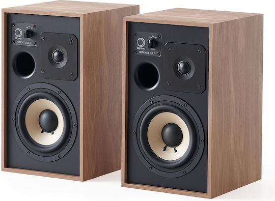 Elipson Heritage XLS 7 Ζεύγος Ηχείων Hi-Fi Βιβλιοθήκης 90W 2 Δρόμων Light Oak