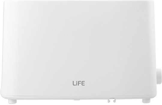 Life Crunchy Toaster 2 Schlitze 750W Weiß