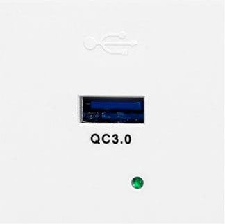 Redled Χωνευτή Πρίζα με 1 Θύρα USB Λευκή