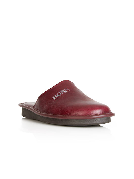 Winter Leather Slippers Castor Anatomic 4212/4215 Bordeaux