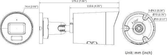 Hikvision DS-2CD2086G2H-I(eF) IP Überwachungskamera Full HD+ 6MP Wasserdicht mit Zwei-Wege-Kommunikation und Objektiv 2.8mm