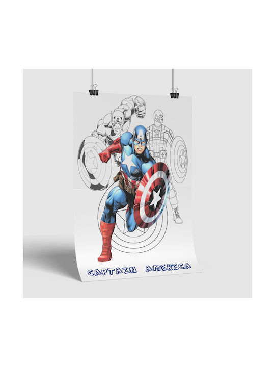 Comic-Poster Captain America Cm007 30cm x 40cm