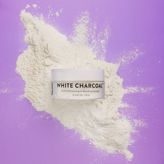 Glamwhite White Charcoal Teeth Whitening Powder 30g