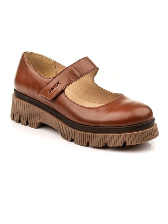 Boxer Anatomic Women's Leather Slip-Ons Tabac Brown