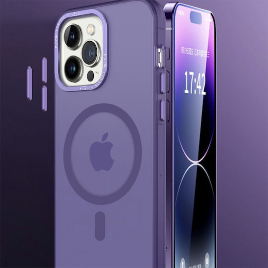 Magnetic Magmatte Sonique Case for Apple iPhone 15 Pro Dark Blue