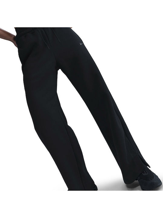 Sportswear Hohe Taille Jogginghose Vlies Black