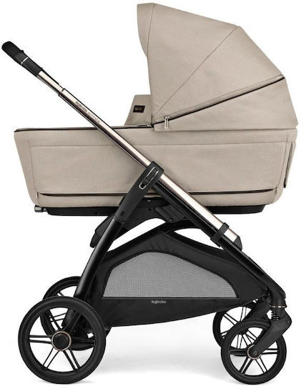 Inglesina Quattro Darwin Recline Adjustable 3 in 1 Baby Stroller Suitable for Newborn Pashmina Beige 10.4kg