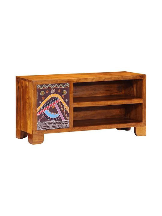 TV Stand Made of Solid Wood Multicoloured L30xD45xH90cm 4016505