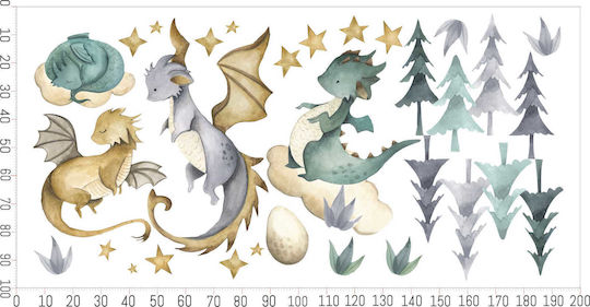 Decowalls Kinder Wandsticker Wand 100x200cm