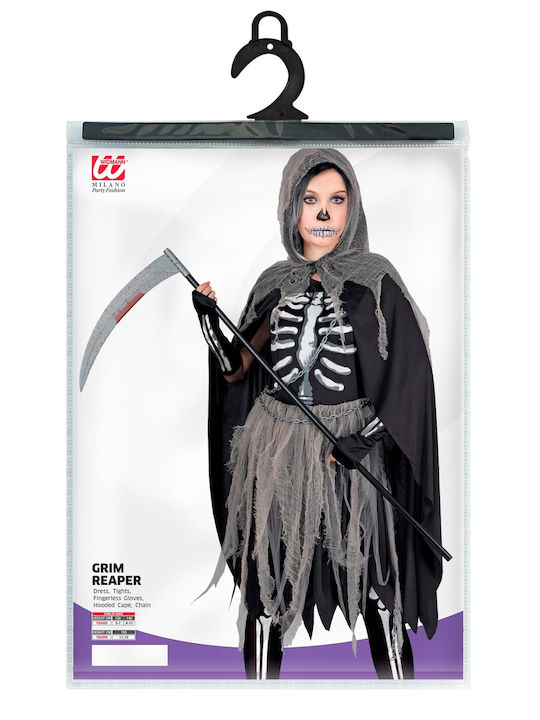 Kids Carnival Costume GRIM REAPER DELUXE SKELETON