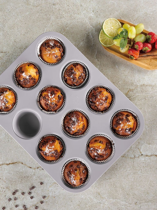 Berlinger Haus Φόρμα Ζαχαροπλαστικής για Cupcakes/Muffins 12 Θέσεων 35x26.5x3εκ.