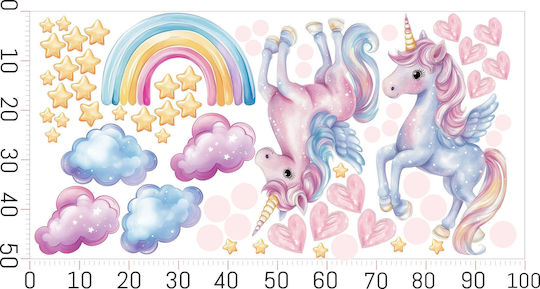 Decowalls Kinder Wandsticker Wand 50x100cm