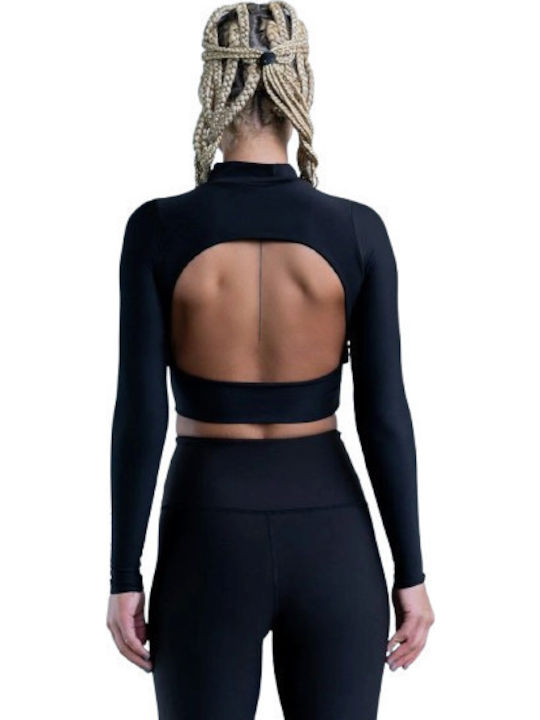 Damen Langes Formendefiniertes Hohe Taille Push-up Leggings Schwarz