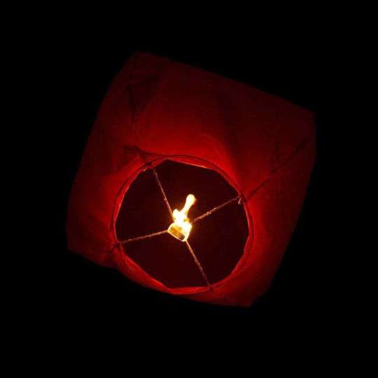 Flying Lantern Flippy Biodegradable Paper Red