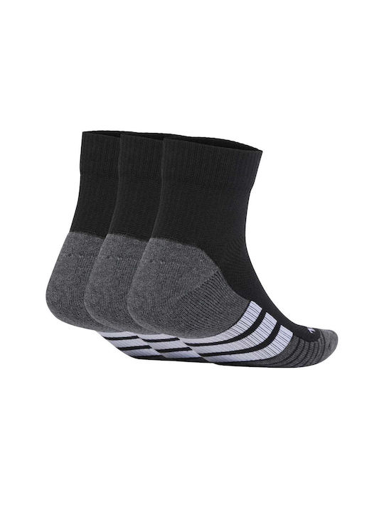 adidas Cushioned Athletic Socks Black 3 Pairs