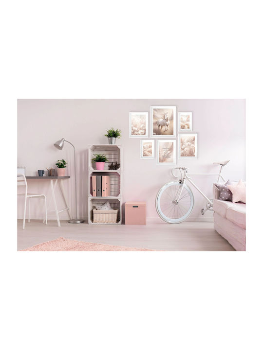 Kinderposter Set aus 6 Galerie Pferd Zitat Beige Set 100x100
