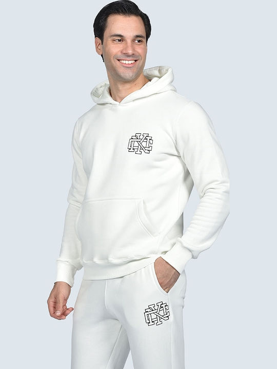 Sweatpants with Elastic White