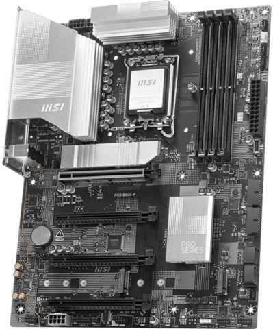 MSI Pro B860-P Motherboard ATX with Intel 1851 Socket