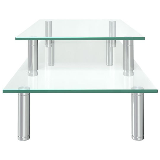 vidaXL Stand Desk Mounted Monitor Transparent (322755)