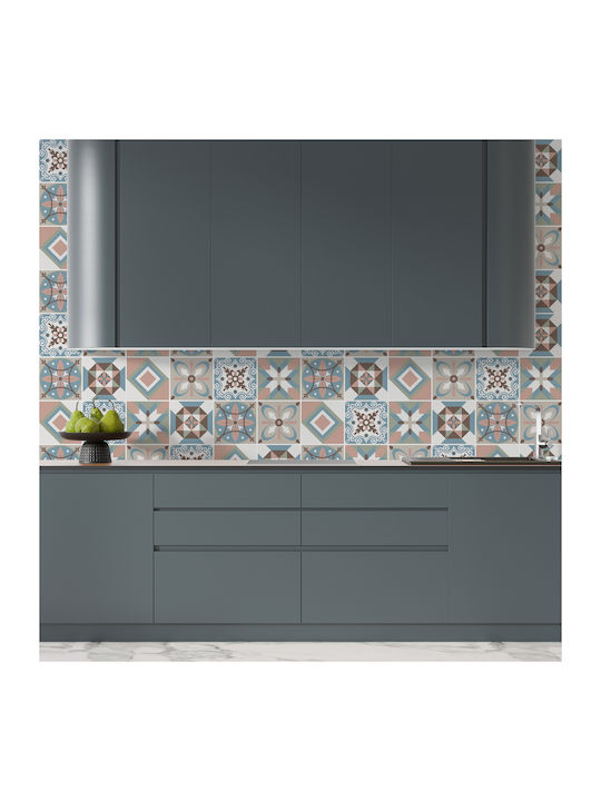 Autocolante pentru faianță de bucătărie Furnir Piatră Decorativă 10x10cm
