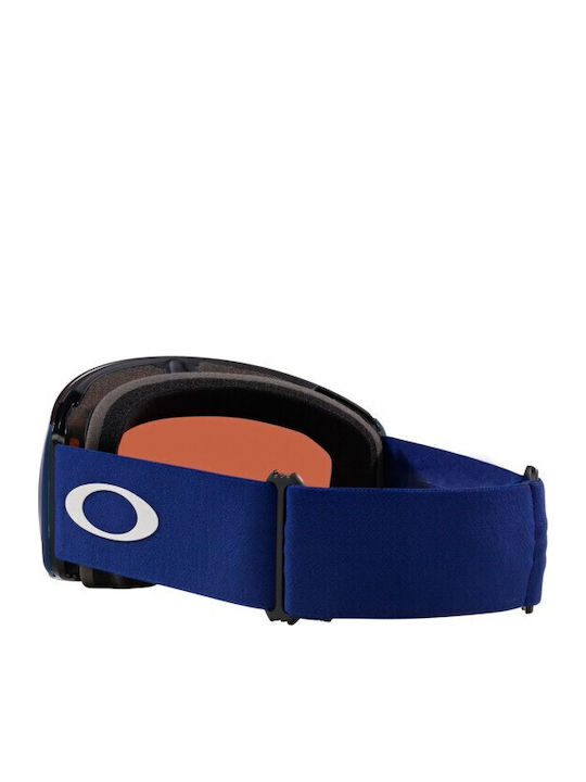 Oakley Flight Deck L Μάσκα Σκι & Snowboard Ενηλίκων Μπλε με Φακό σε Μπλε Χρώμα