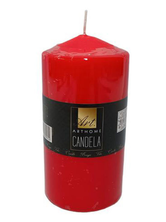 Due esse Christmas Red Candle 15x7.5cm