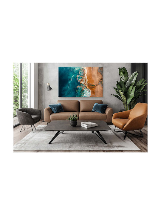 Picturi Living Room Plajă Tropicală Vedere Ocean Turcoaz 80x120