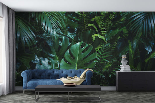 Fototapet Decorativ pentru Living Frunze Verzi de Monstera 240x360
