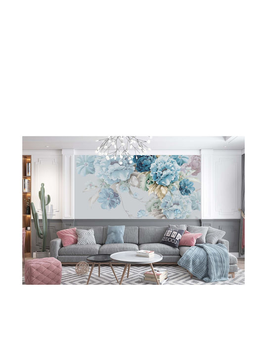 Frescă Pastelată pentru Living cu Bujori Culori Strălucitoare 197x296