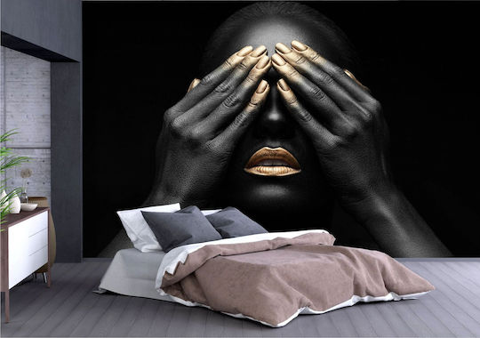 Contemporary Wall Mural Living Room Bedroom Woman Gold 240x360