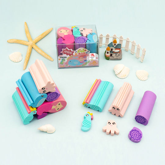 Fancy Eraser Set Mermaid