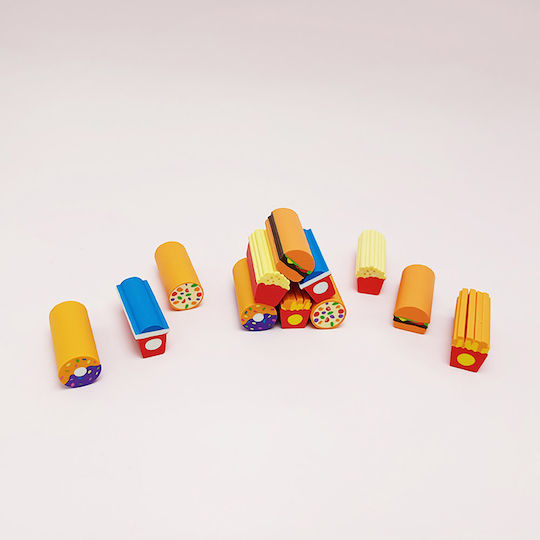 Ausgefallenes Radiergummi-Set Fastfood