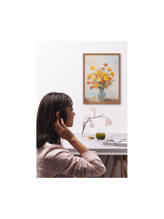 Vintage Poster Set Frames Unframed Printed On Photographic Paper Featuring Nature Motifs