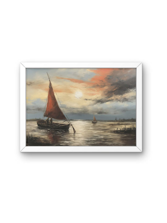 Vintage Poster Set Frames Unframed Printed On Photographic Paper Featuring Nature Motifs