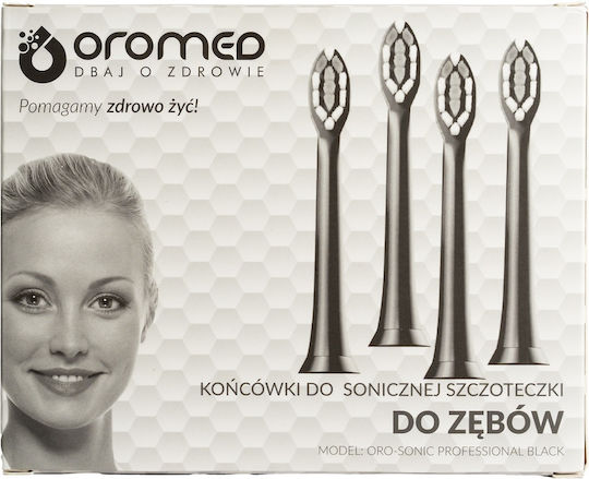 Oromed Oro-sonic Professional Ανταλλακτικά για Black 4τμχ