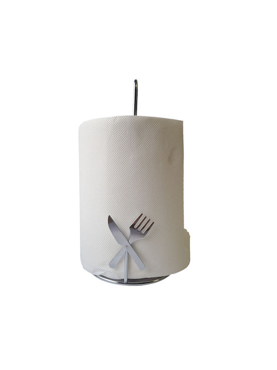 Papierhandtuchhalter Silber 14x14x32cm ΗΚ7496